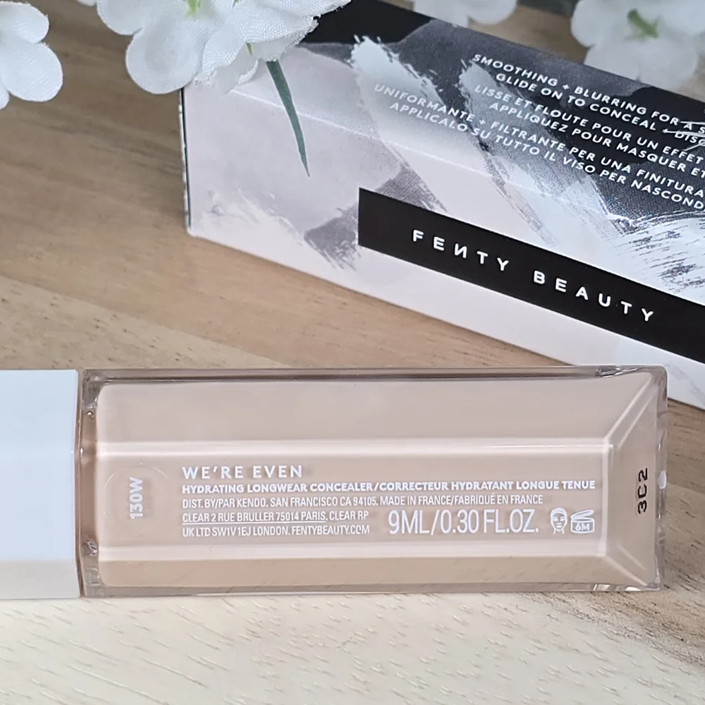 Fenty Beauty Hydrating Longwear Concealer We're Even Shade 130W Light Color New